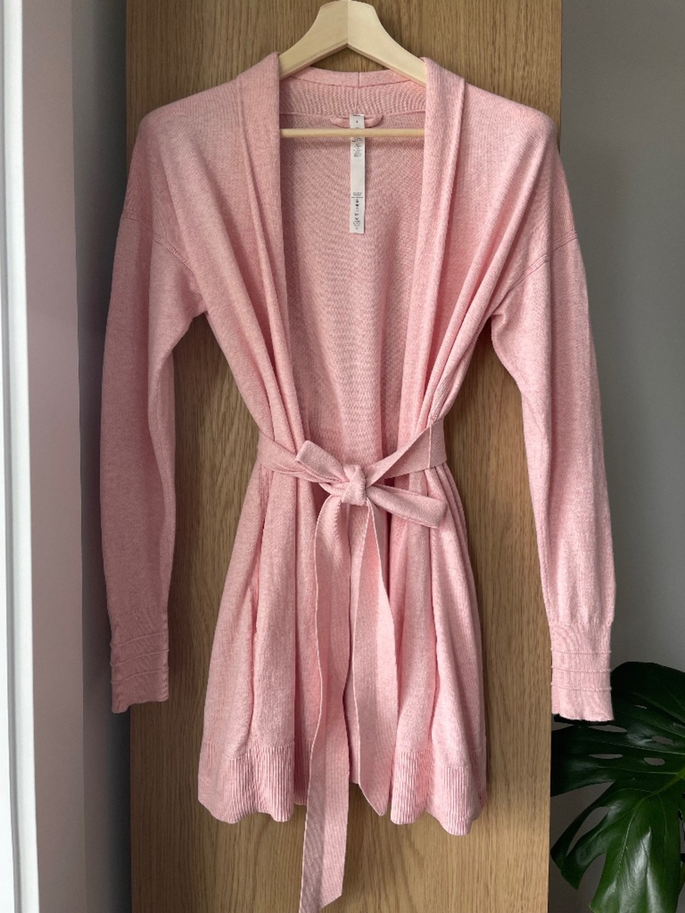 Lululemon Cotton-Cashmere Knit Wrap Sweater - Size 4